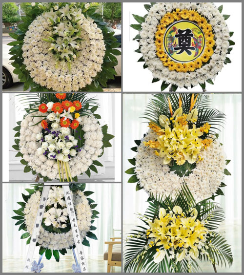 山东济宁嘉祥县马村镇霍庙村花圈速递